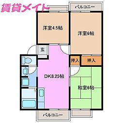 間取図画像 3DK