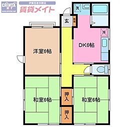 間取図画像 3DK