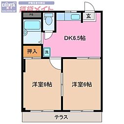 間取図画像 2DK