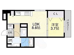 間取図画像 1LDK