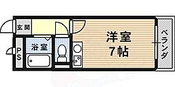 メゾン揺光 1Kの間取図画像