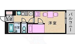 レオパレスセレッソ 1Kの間取図画像