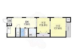 ラ・フィーネ 2DKの間取図画像