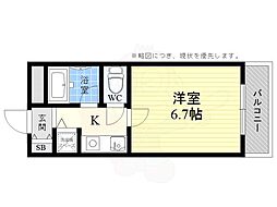 ハイツいりえ 1Kの間取図画像