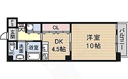 ヴェローノ茨木 1DKの間取図画像