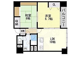 ホワイトハウス穂積 2LDKの間取図画像