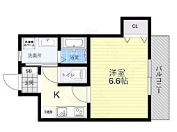 グリーンシャトー太田 1Kの間取図画像