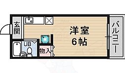 カサ・ベルデ ワンルームの間取図画像