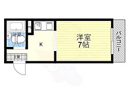 R・K・Aマンション ワンルームの間取図画像