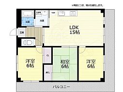 ピアグランデ 3LDKの間取図画像