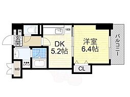 プラネット46 1DKの間取図画像