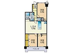 アメニティ富士見 3LDKの間取図画像