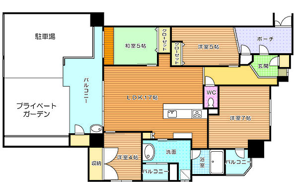 間取りを拡大表示