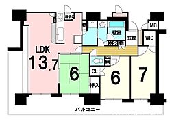 間取図画像 3LDK
