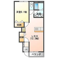 間取図画像 1LDK