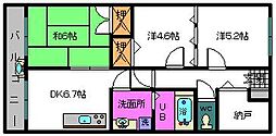 東雲 3SDKの間取図画像