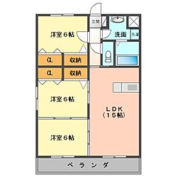 サン・リヴィラ 3LDKの間取図画像