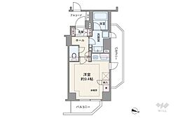 パークハウス杉並和泉ファーストヒルズ ワンルームの間取図画像