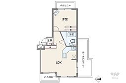高井戸ハウス 1LDKの間取図画像