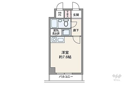 1R 間取り
