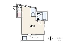 メゾン・ド・ロンジェ ワンルームの間取図画像