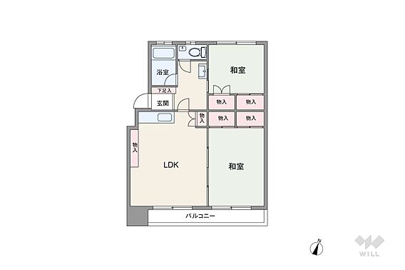間取りは専有面...