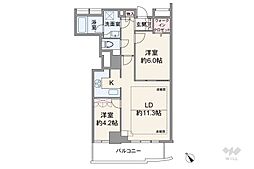 間取図画像 2LDK