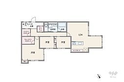 アビターレ目白 3LDKの間取り