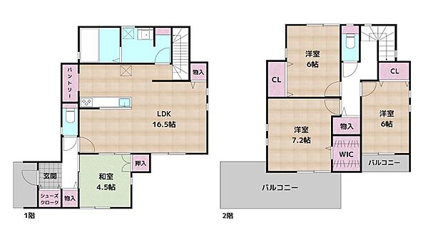 間取りを拡大表示