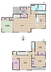 高松市国分寺町新名 中古一戸建て 4LDKの間取り