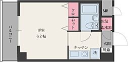 オーク&パートナーズビル 1Kの間取図画像