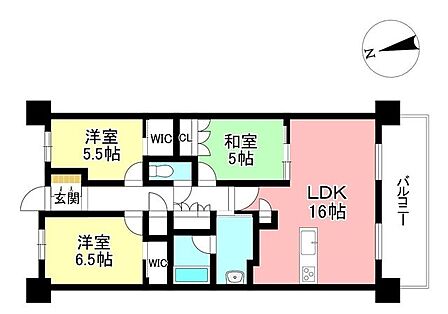 3LDK 間取り