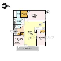 間取図画像 3LDK
