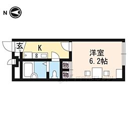 レオパレスMarjoram 1Kの間取図画像