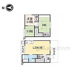 第二大神ハイツ 1階3LDKの間取り