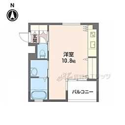 ＣＵＢＥ 1階ワンルームの間取り