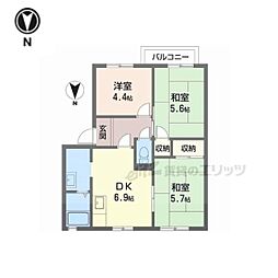 エピーメロンC棟 3DKの間取図画像