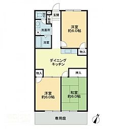 フォブールたかぎ 3DKの間取図画像