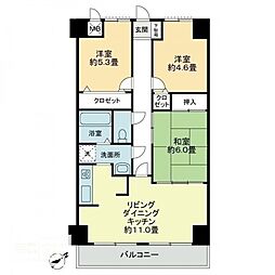 エスポワール辻 3LDKの間取図画像
