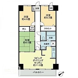エスポワール辻 3LDKの間取図画像