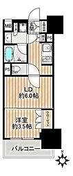 オープンレジデンシア栄サザンスクエア 1DKの間取図画像