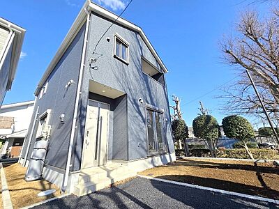 外観：公園が隣接した開放感のある新築住宅です！