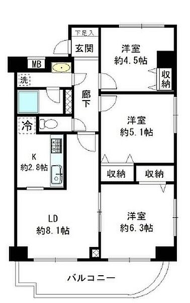 間取りを拡大表示