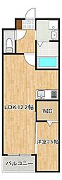 LIFEFIELD久留米 1LDKの間取図画像
