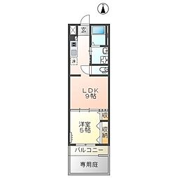コロン2 1LDKの間取図画像