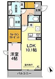 primrose 1LDKの間取図画像