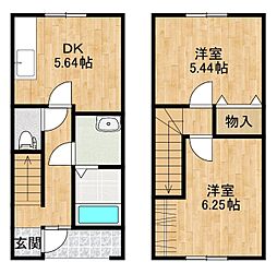 Front Station TAKA 2DKの間取図画像