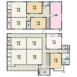 香芝市狐井 中古戸建 9DKの間取り