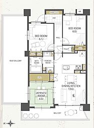 間取図画像 3LDK