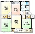 神陵台東住宅56号棟4階5.5万円